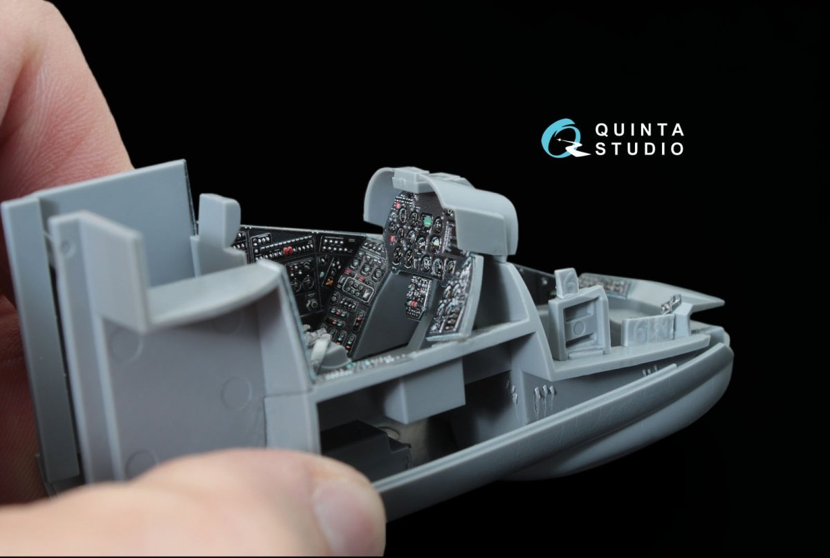 Quinta Studio QD48036 Mi-24V NATO (black panels) 3D-Printed &amp;amp; coloured Interior on decal paper (for Zvezda kit) 1/48 – immagine 7