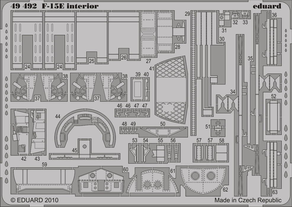 Eduard 49492 F-15E interior SA 1/48 Academy