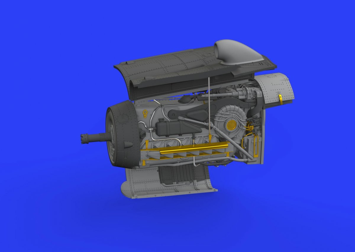 Eduard 648441 Bf 109G-10 engine 1/48 EDUARD – Bild 3