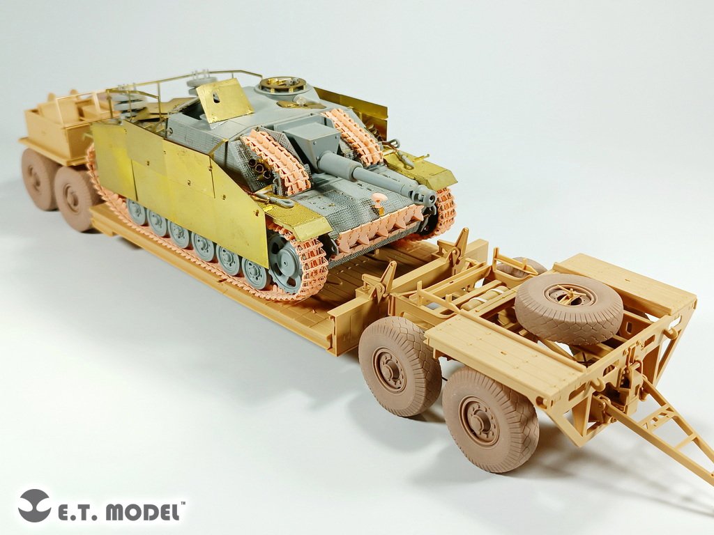 E.T. Model P35-123 WWII German Tank Transporter Sd.Ah.116 Sagged wheels For TAMIYA Kit 1/35 – Bild 7