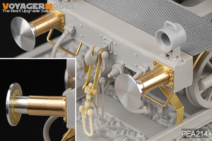 Maquette Voyager PEA214 Wagons de chemin de fer allemands de la Seconde Guerre mondiale, tampons et crochets de remorquage fonctionnels (pour tous) 1/35 – image 3
