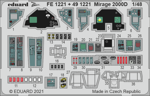 Eduard BIG49310 Mirage 2000D KINETIC MODEL 1/48 – immagine 4