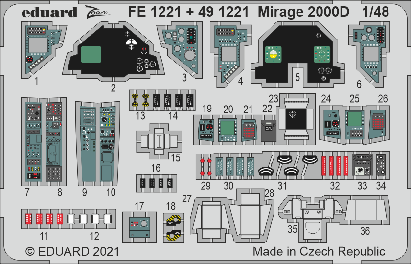 Eduard BIG49310 Mirage 2000D KINETIC MODEL 1/48 – immagine 4