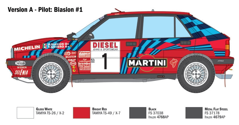 Italeri 4712 Lancia Delta HF Integrale Sanremo 1989 1/12 – immagine 8