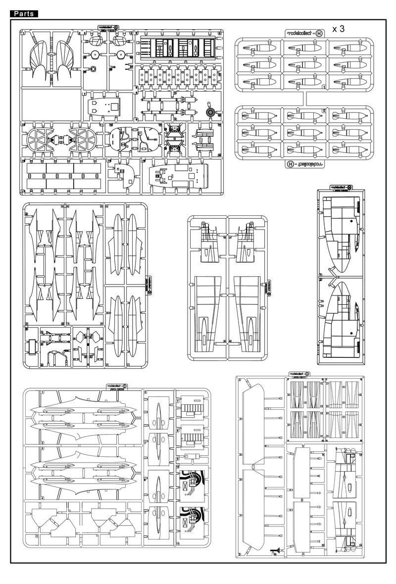 Modelcollect UA72210 B-52G Early Type 1967-1972 in Linebacker II Vietnam war 1/72 – zdjęcie 9