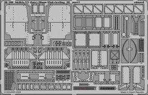 Eduard 36106 Sd. Kfz.7/1 (late) Flak 38 20mm 1/35 Trumpeter – zdjęcie 2