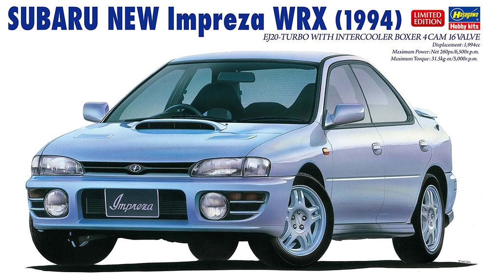 Hasegawa 20675 SUBARU NEW Impreza WRX 1994 1/24 – image 2