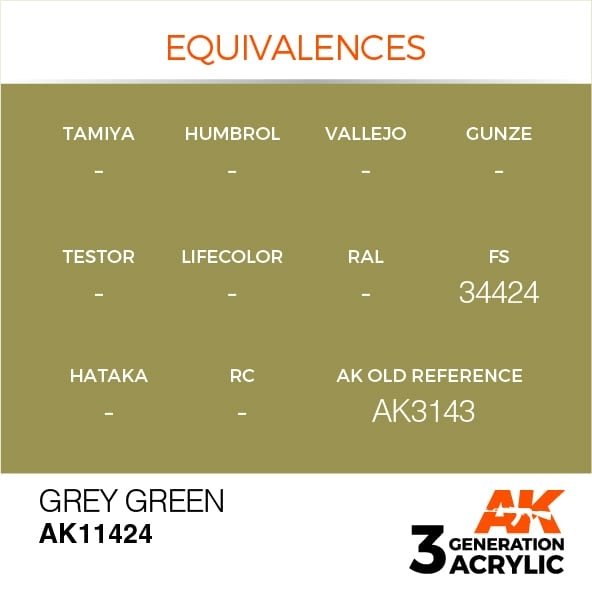 AK Interactive AK11424 Grey Green 17ml – imagen 3