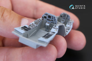 Quinta Studio QD48168 F-16B 3D-Printed &amp;amp; coloured Interior on decal paper (for Kinetic kit) 1/48 – Bild 7