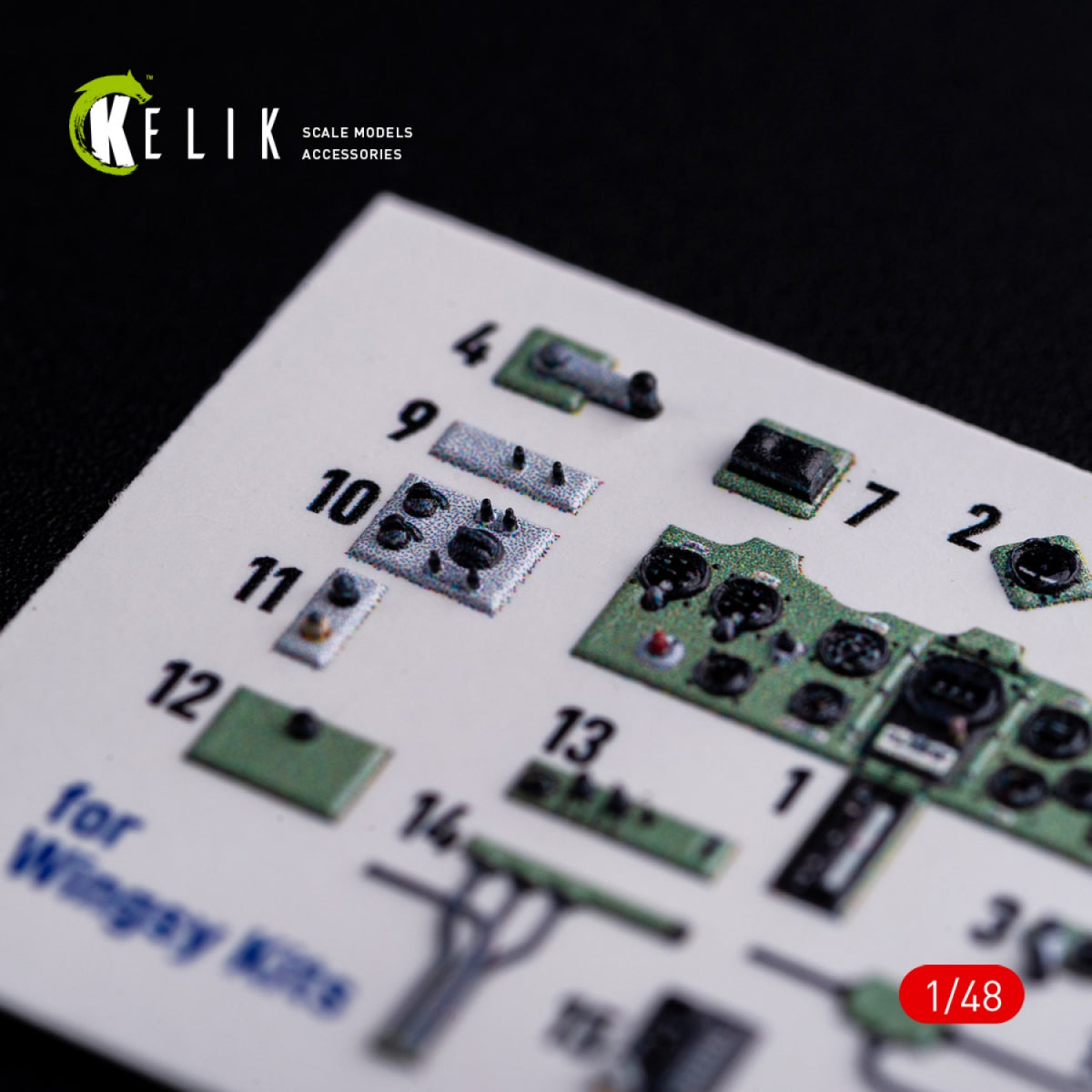 Décalcomanies 3D intérieures KELIK K48005 A5M2B Claude pour maquette WingsyKits au 1/48 – image 6