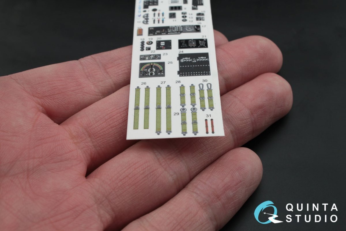 Quinta Studio QD48011 Pe-2 3D-Printed &amp;amp; coloured Interior on decal paper (for Zvezda kits) 1/48 – imagen 5