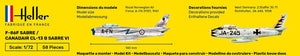 Heller 56277 F-86F SABRE / CANADAIR CL-13 B SABRE VI - Kit de démarrage 1/72 – image 6