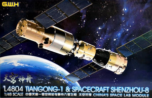 Maquette Great Wall Hobby L4804 du vaisseau spatial Shenzhou-8 et du Tiangong-1 au 1/48