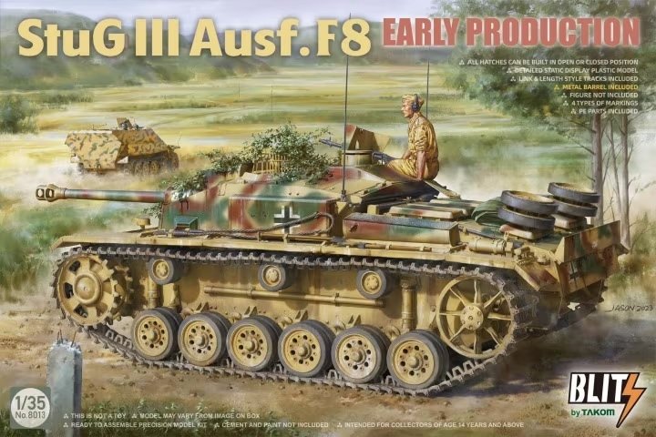Takom 8013 Stug III Ausf.F8 Early Production 1/35