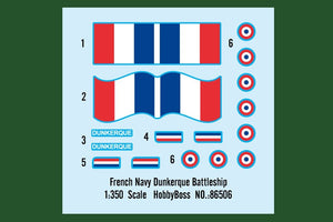 Hobby Boss 86506 French Navy Dunkerque Battleship 1/350 – immagine 3