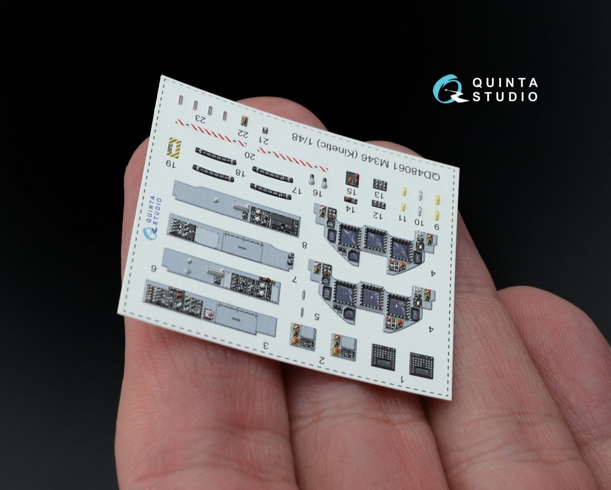 Quinta Studio QD48061 M346 Master 3D-Printed &amp;amp; coloured Interior on decal paper (for Kinetic kit) 1/48 – zdjęcie 4