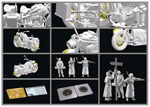Great Wall Hobby L3524 WWII German Zundapp KS750 /w Feldgendarmerie 1942 1/35 – immagine 2
