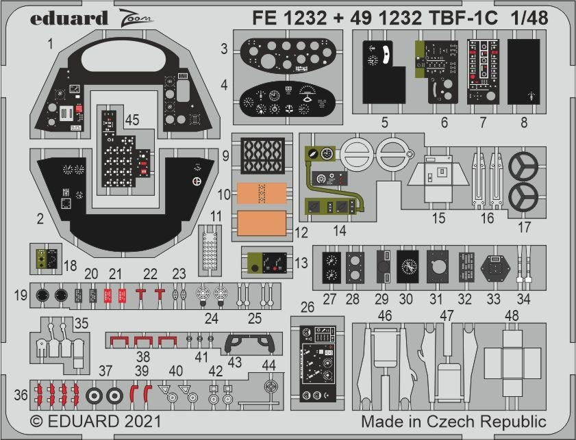 Eduard BIG49315 TBF-1C ACADEMY 1/48 – image 3