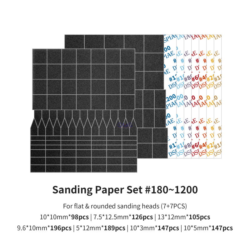 DSPIAE SP-ES12 Sanding Paper 1200 Grit