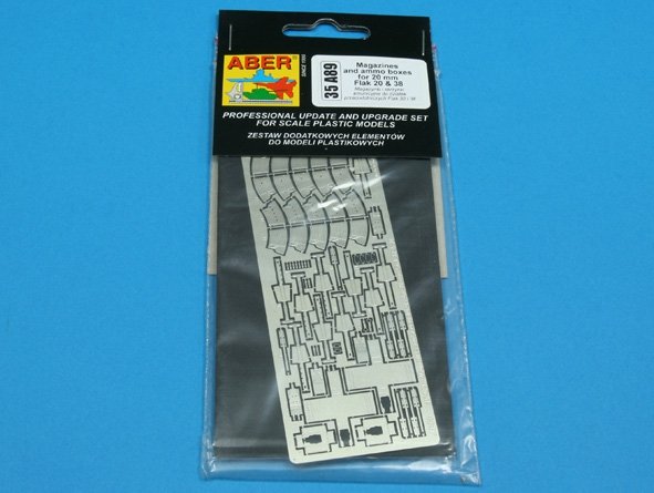 Chargeurs et boîtes de munitions Aber 35A089 pour Flak 30 et 38 de 20 mm (1/35)  – image 3