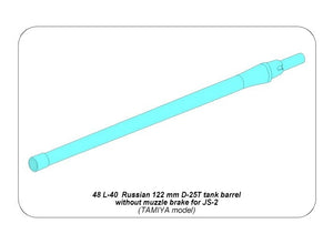 Aber 48L-40 Lufa do czołgu IS-2 1/48 – Bild 4