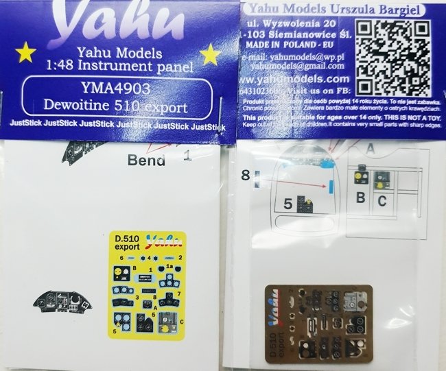 Yahu YMA4903 Dewoitine D.510 exportation 1/48