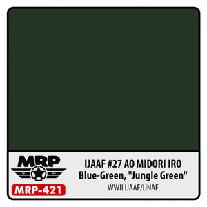 MR. Paint MRP-421 IJAAF #27 Ao Midori Iro (Blue Green, &amp;quot;Jungle Green&amp;quot;) 30ml