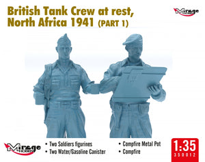 Mirage Hobby 350013 British Tank Crew at Rest, North Africa 1941 (Part I) 1/35 – image 6