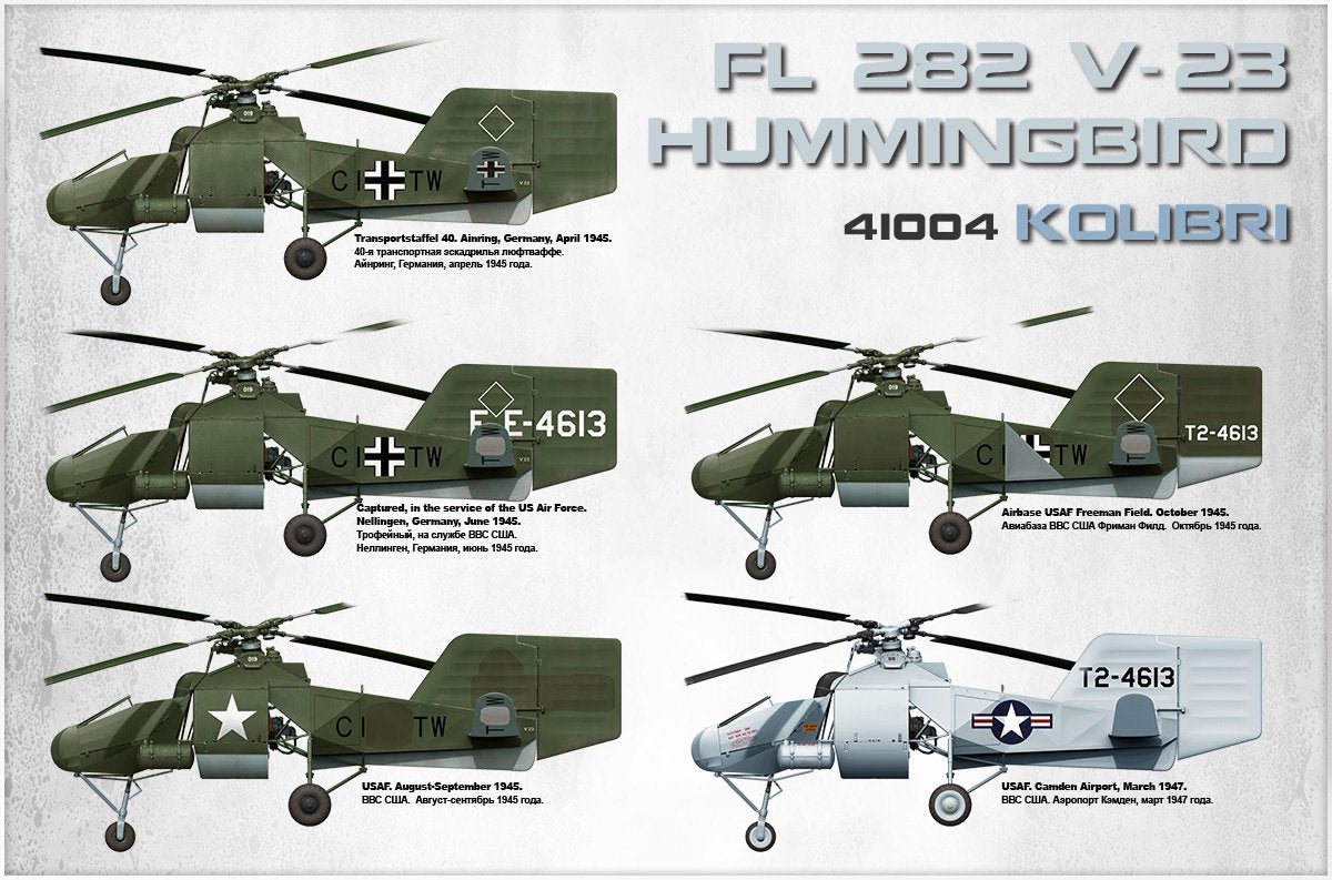 MiniArt 41004 Flettner Fl 282 V-23 Hummingbird (Kolibri) 1/35 – immagine 2