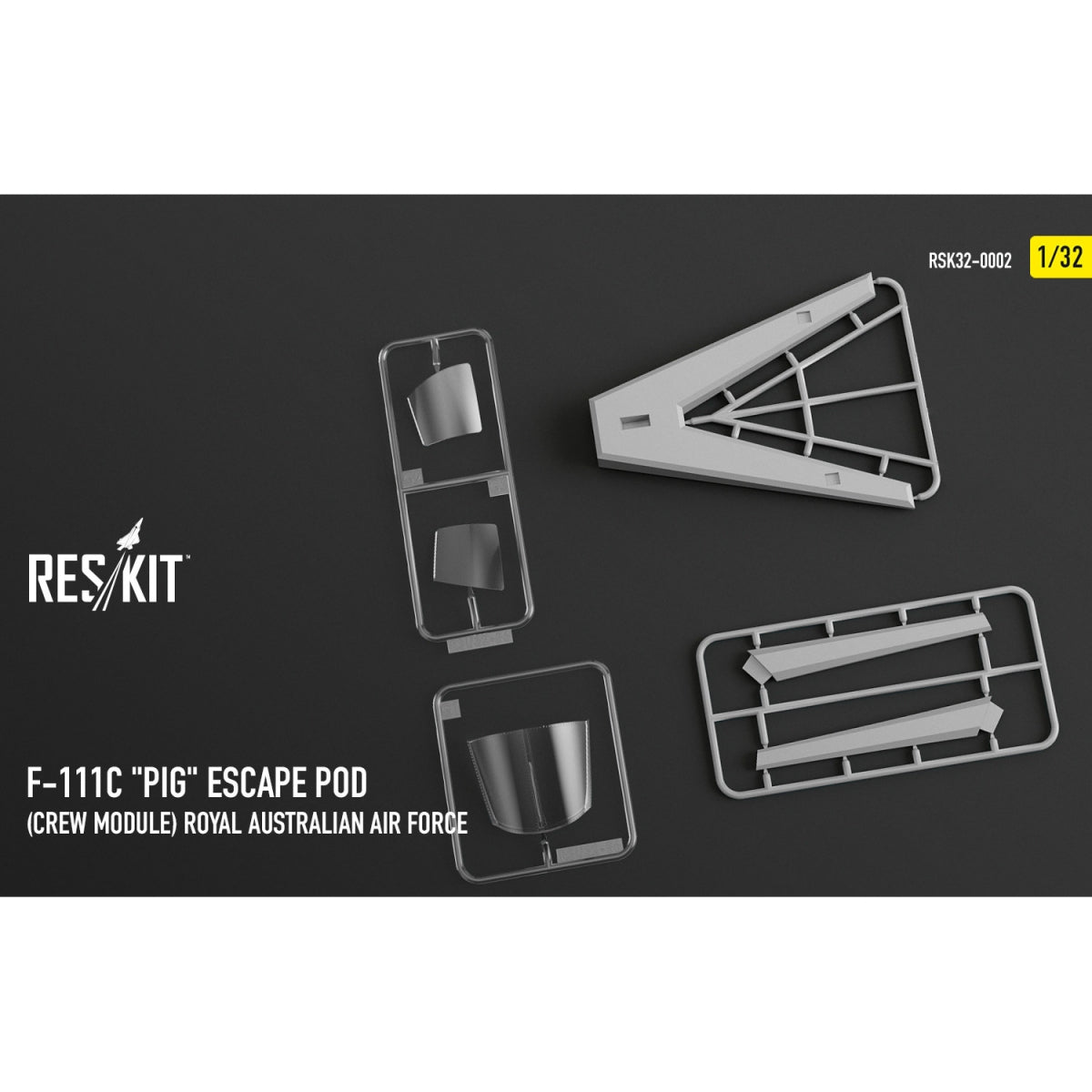 RESKIT RSK32-0002 F-111С "Pig" Escape Pod (Crew Module) Royal Australian Air Force - resin model kit 1/32