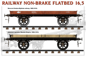 MiniArt 39004 RAILWAY NON-BRAKE FLATBED 16,5 t 1/35 – immagine 7