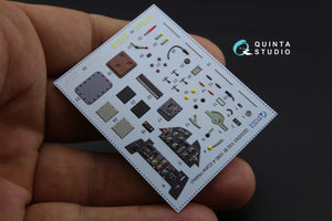 Quinta Studio QD32053 Bf 109E-4 3D-Printed &amp;amp; coloured Interior on decal paper (for Cyber-hobby/Dragon kit) 1/32 – Bild 4