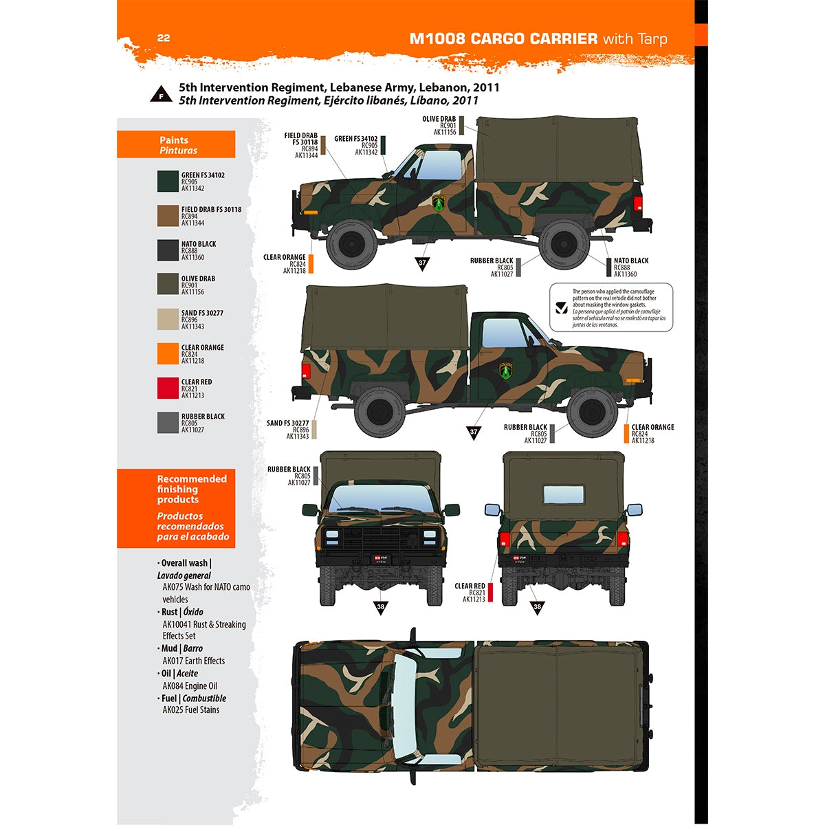 AK Interactive AK35031 M1008 TROOP CARRIER WITH TARP 1/35 – immagine 15