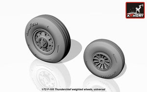Armory Models AW72313 F-105 Thunderchief wheels w/ weighted tyres 1/72 – imagen 4