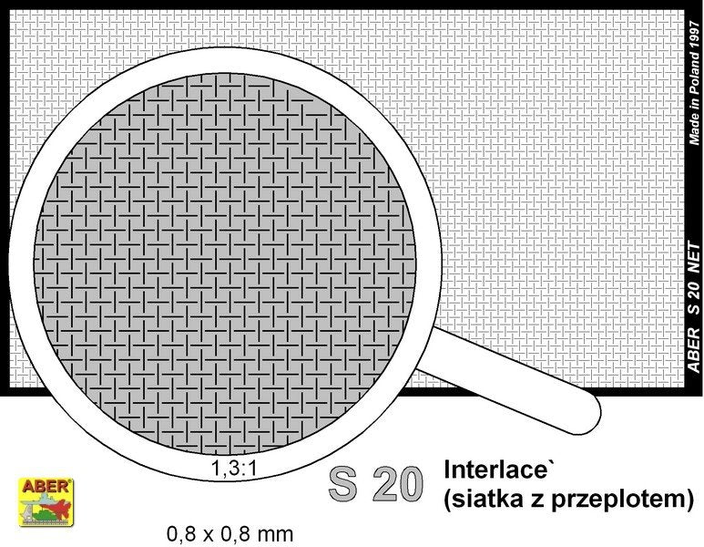 Aber S-20 Net with interlaced mesh 0,8 x 0,8 mm – Bild 2