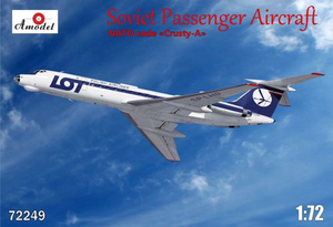 A-Model 72249 Soviet passenger aircraft Tu-134 LOT Crusty-A 1/72