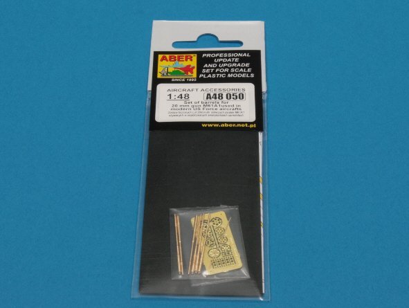 Aber A48 050 Set of barrels for 20 mm gun M61A1used in modern US Force aircrafts 1/48 – immagine 10