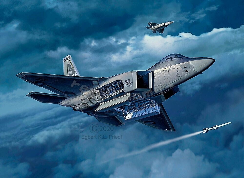 Revell 63858 Lockheed Martin F-22A Raptor - model set 1/72 – Bild 2