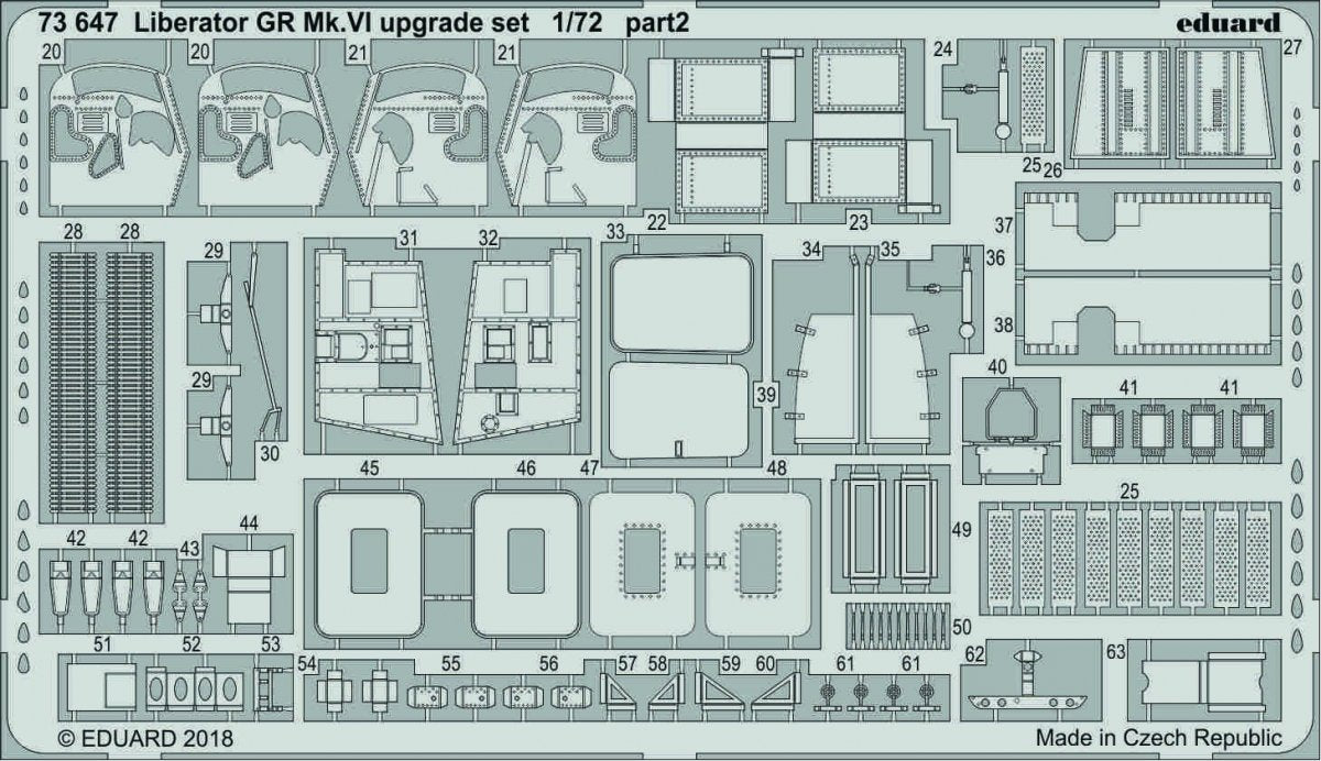 Eduard 73647 Liberator GR Mk. VI upgrade set 1/72 EDUARD – image 2