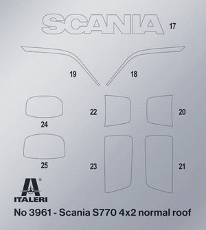 Italeri 3961 Scania S770 4x2 Normal Roof - LIMITED EDITION 1/24 – Bild 11