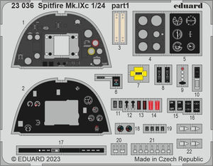 Eduard BIG2405 Spitfire Mk. IXc AIRFIX 1/24 – immagine 5