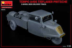 MiniArt 38045 TEMPO A400 TIEFLADER PRITSCHE CAMION DE LIVRAISON DE BIÈRE À 3 ROUES 1/35 – image 14
