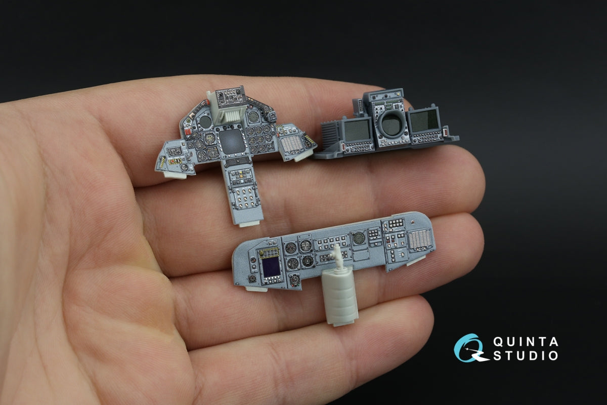 Quinta Studio QDS+32261 Tornado ECR German 3D-Printed &amp; coloured Interior on decal paper (Revell) (Small version) (with 3D-printed resin parts) 1/32