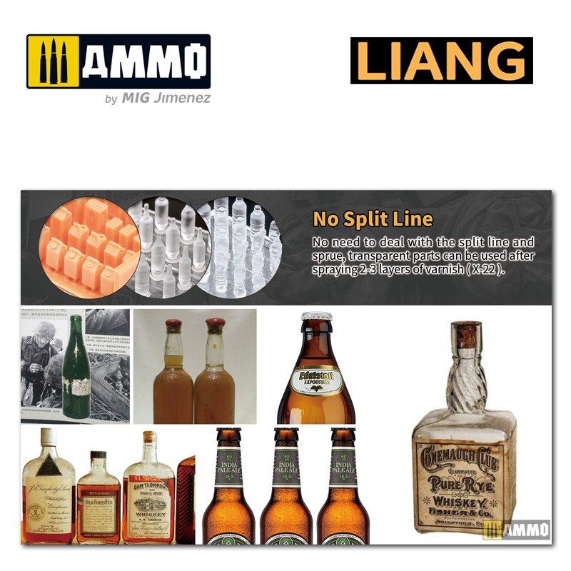 Liang 0416 Modèle imprimé en 3D Bouteille de vin en verre x 36 1/32 1/35 – image 7