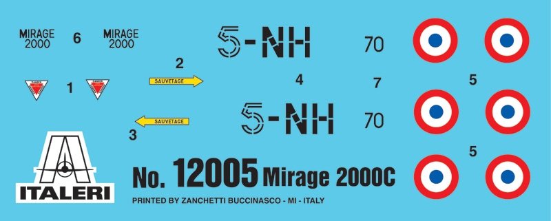 Italeri 12005 Mirage 2000C My First Model Kit 1/72 – image 3
