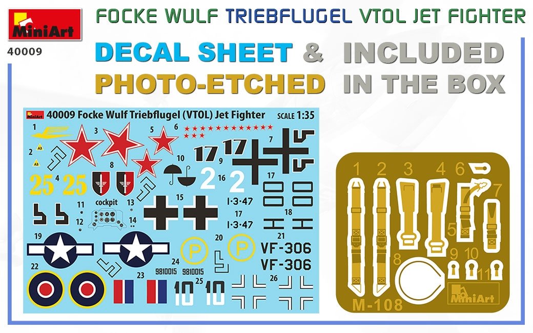 MiniArt 40009 Focke Wulf Triebflugel (VTOL) Jet Fighter 1/35 – zdjęcie 2