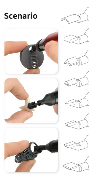 DSPIAE RA-10 Sanding Heads (8 pcs) – zdjęcie 2