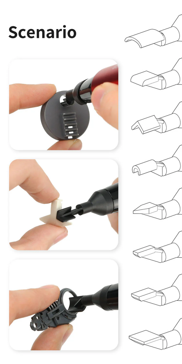 DSPIAE RA-10 Sanding Heads (8 pcs) – zdjęcie 2