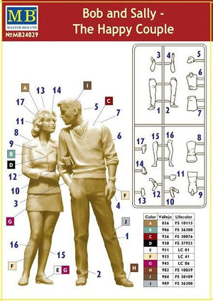 Master Box 24029 Dangerous Curves Series. Bob and Sally - The Happy Couple 1/24 – immagine 5
