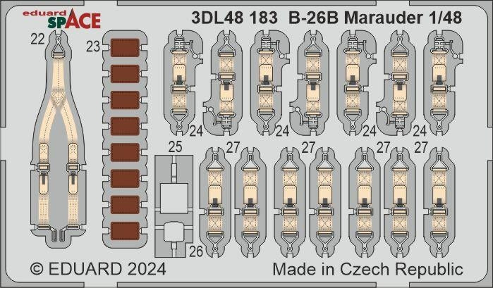 Eduard 3DL48183 B-26B Marauder SPACE ICM 1/48 – imagen 2